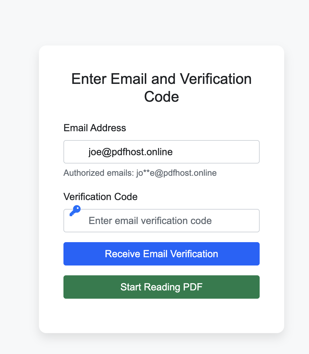 Investor email verification
