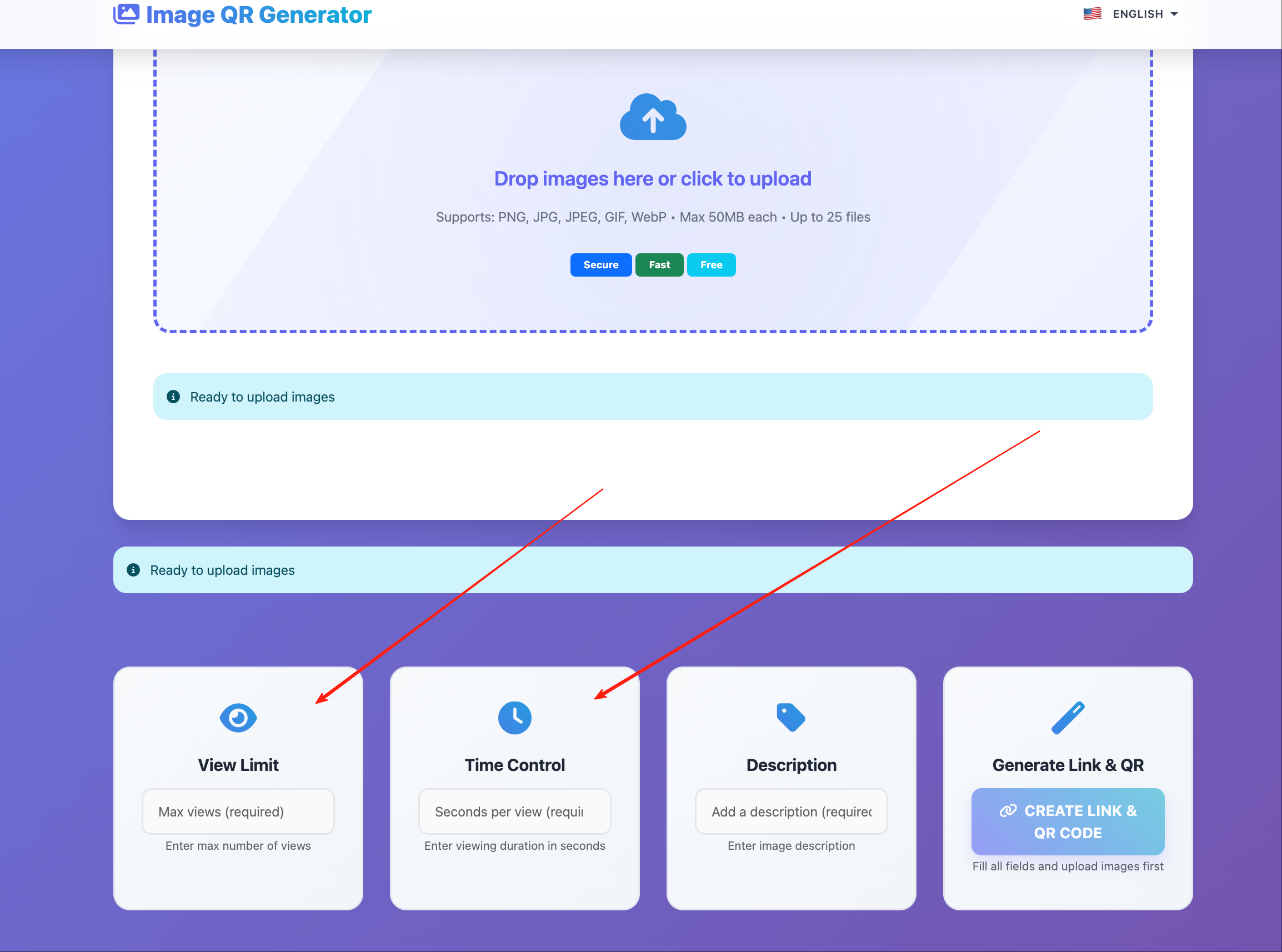 MaiImg settings panel for sharing options