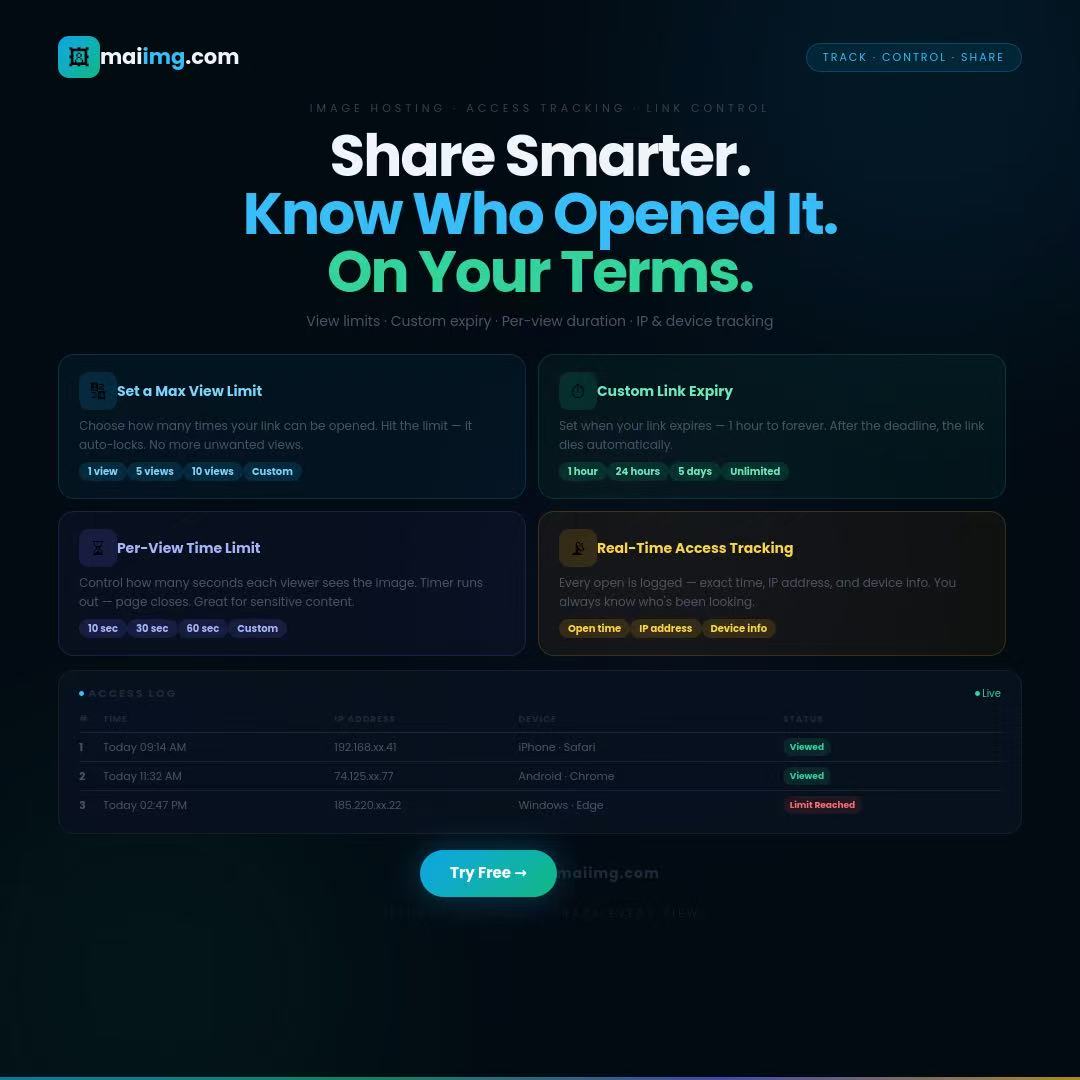 MaiImg creative: share smarter with links instead of attachments