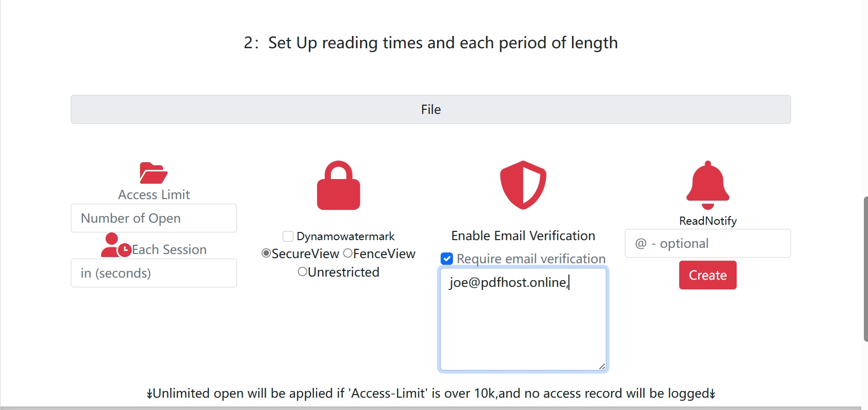 電子郵件分享設定